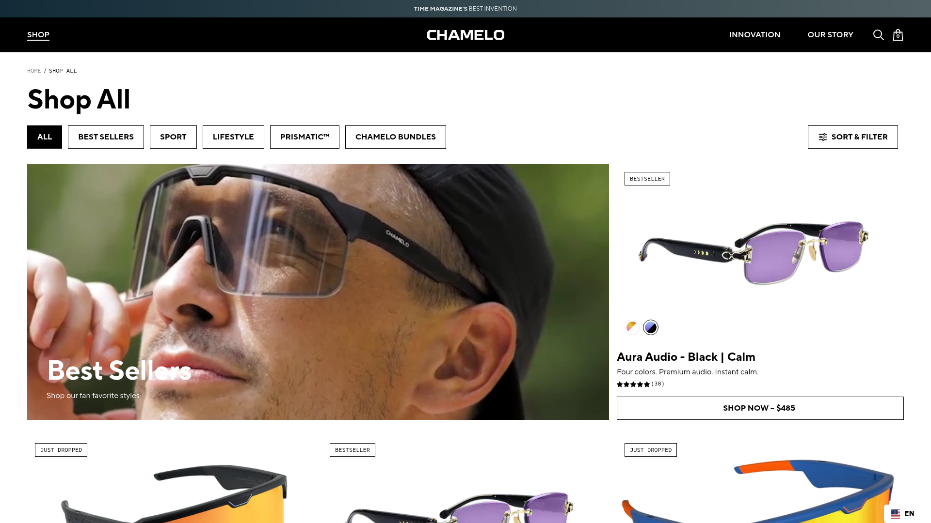 Chamelo website preview